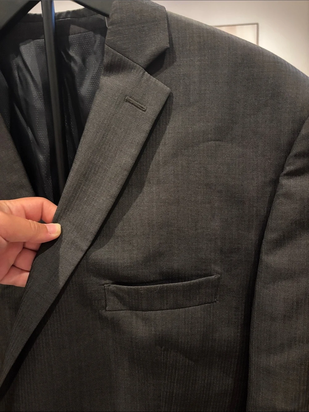 NWOT Michael Kors Charcoal Gray Two-Button Sport Coat Size 46R